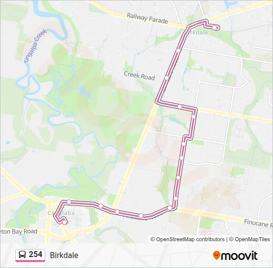 254 Route: Schedules, Stops & Maps - Birkdale (Updated)