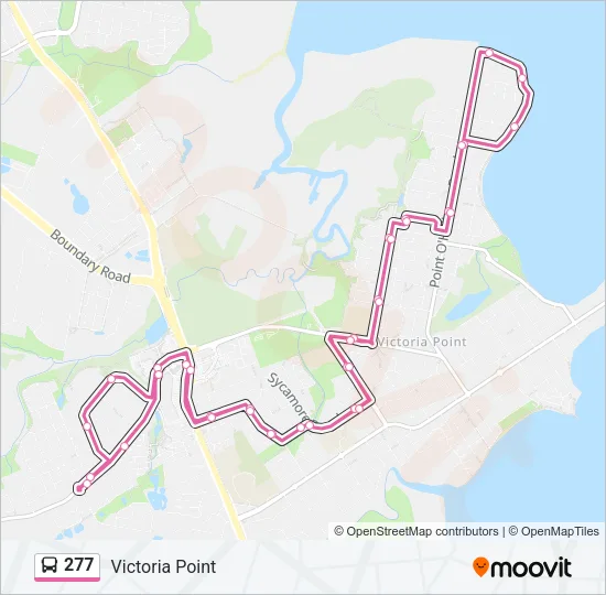 277 Bus Line Map