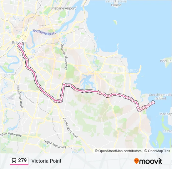 279 Bus Line Map