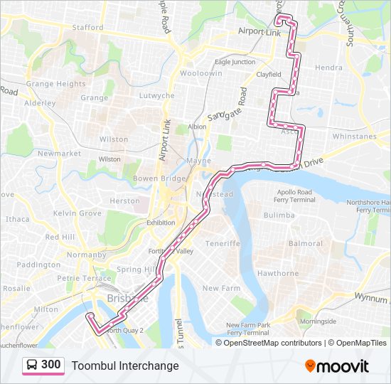 300 Bus Line Map