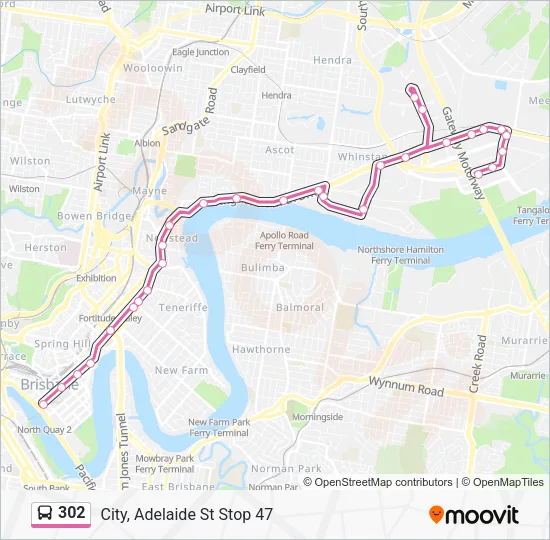 302 Bus Line Map