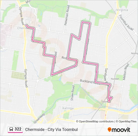 322 Bus Line Map