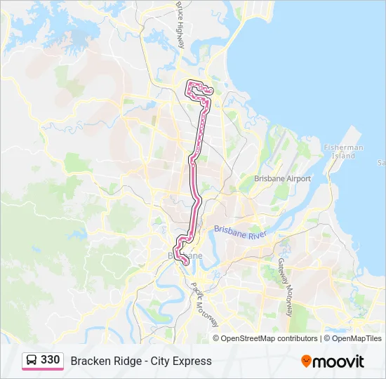 330 Bus Line Map