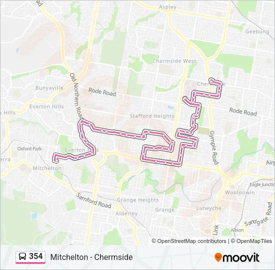 354 Bus Line Map