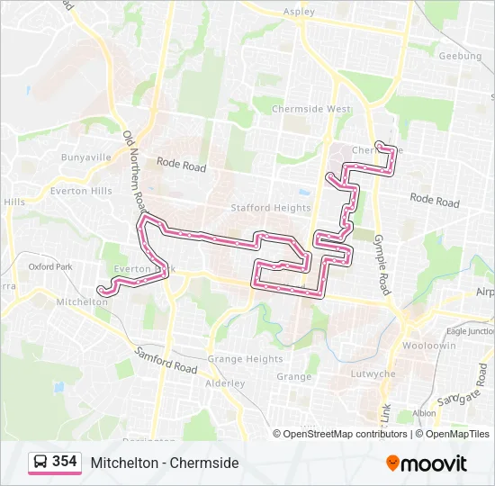 354 Bus Line Map