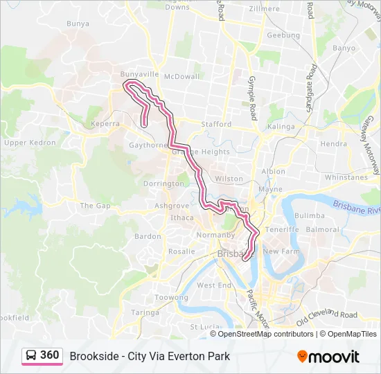 360 Bus Line Map