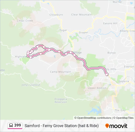 Translink Route 390 Map.pdf 399 Route: Schedules, Stops & Maps - Ferny Grove Station (Updated)
