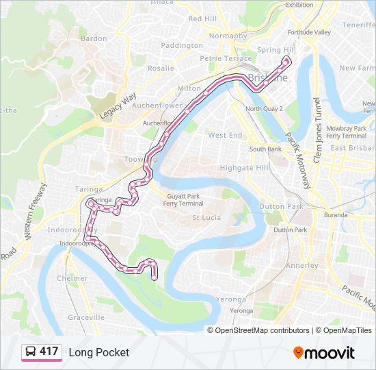 417 Bus Line Map