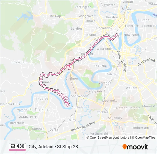 430 Bus Line Map