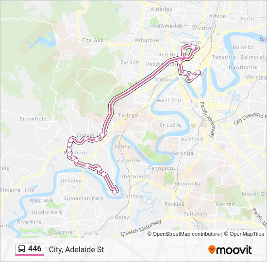 446 Route: Schedules, Stops & Maps - City, Adelaide St (Updated)