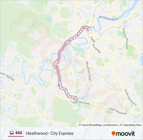 460 Bus Line Map