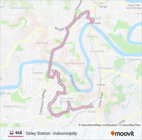 468 Bus Line Map