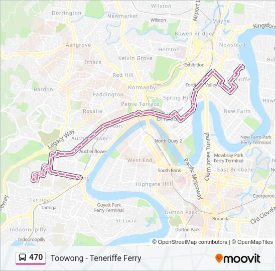 470 Bus Line Map