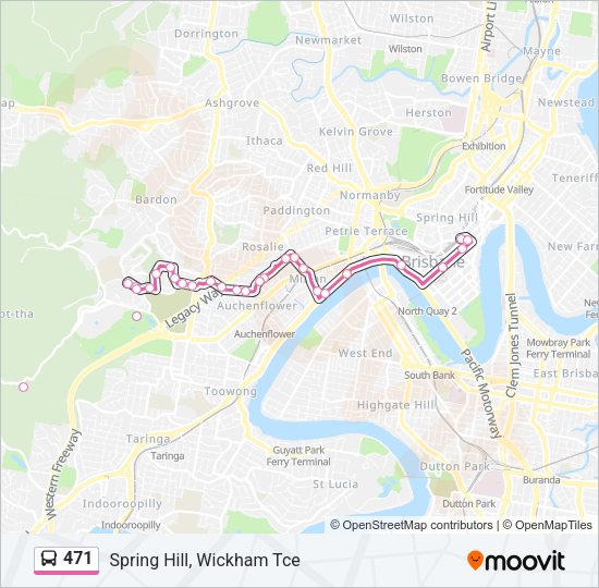 471 Bus Line Map