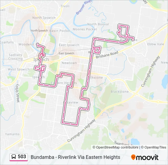 503 Bus Line Map
