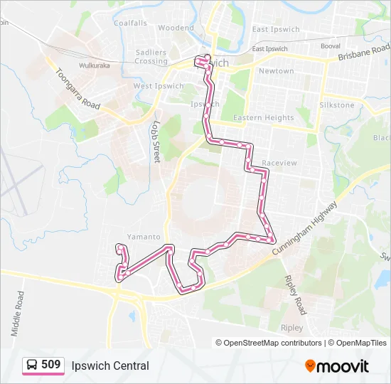 509 Bus Line Map