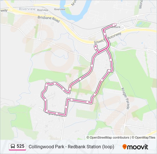 525 Bus Line Map