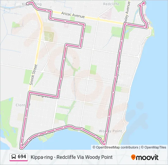 694 Bus Line Map