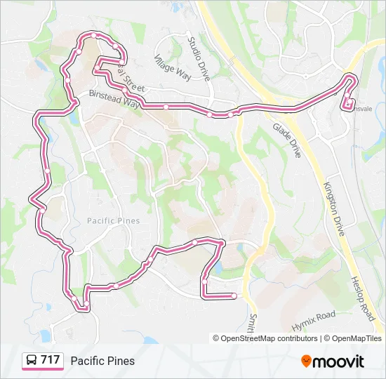 717 Bus Line Map
