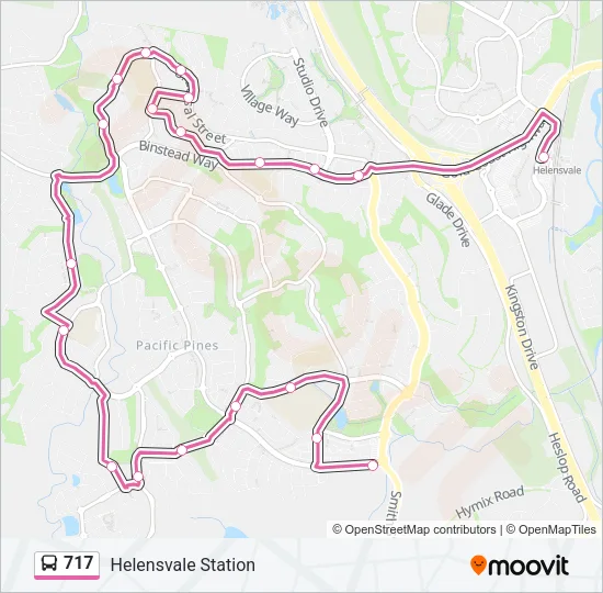 717 Bus Line Map