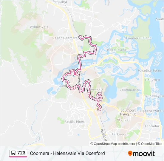 723 Bus Line Map