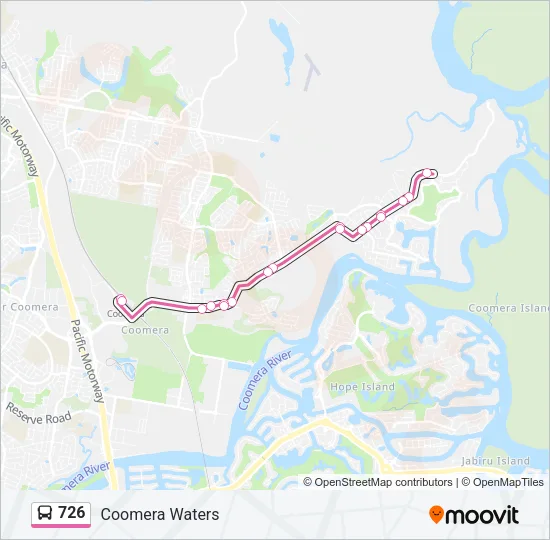 726 Bus Line Map
