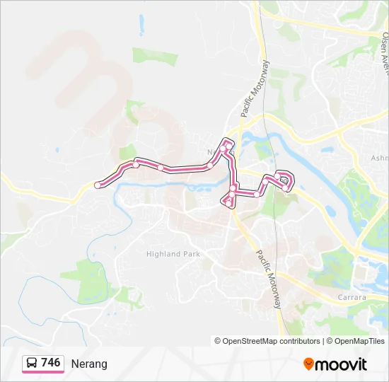 746 Bus Line Map