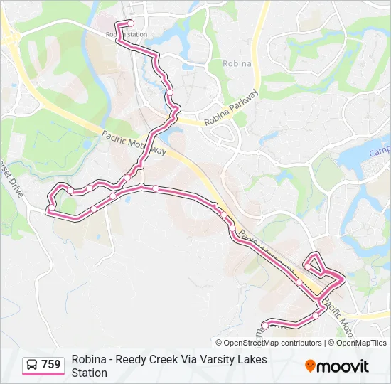759 Bus Line Map