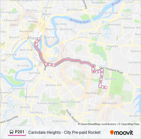 P201 Bus Line Map