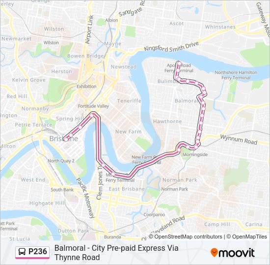 P236 Bus Line Map