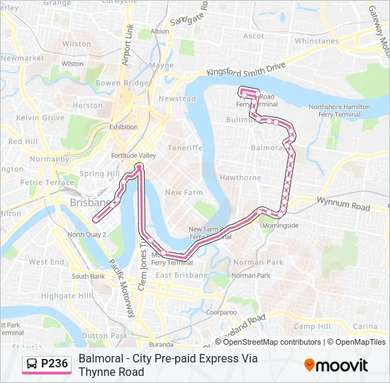 P236 Bus Line Map
