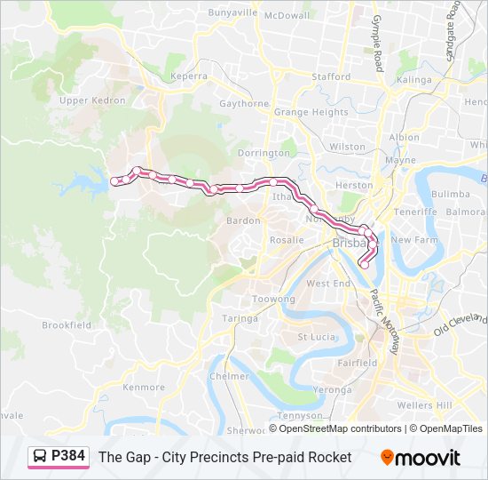 P384 Bus Line Map