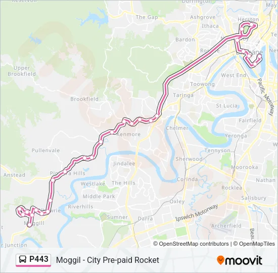 P443 Bus Line Map