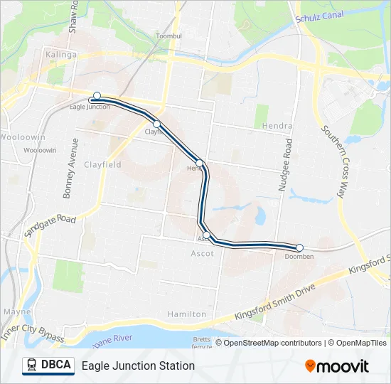 DBCA Train Line Map