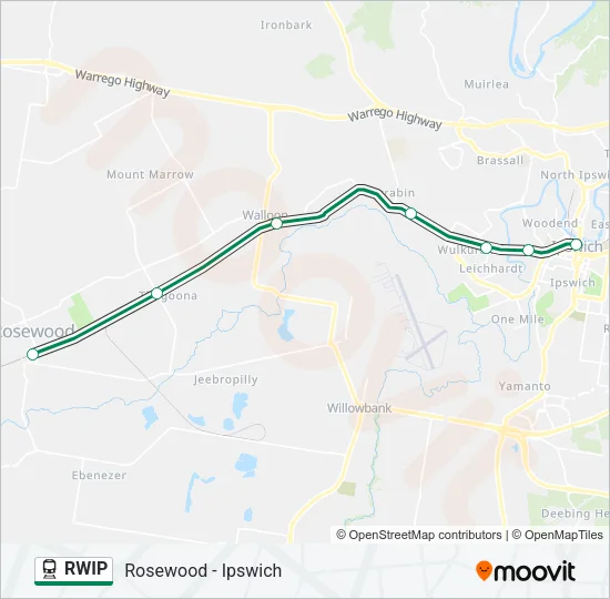 RWIP Train Line Map