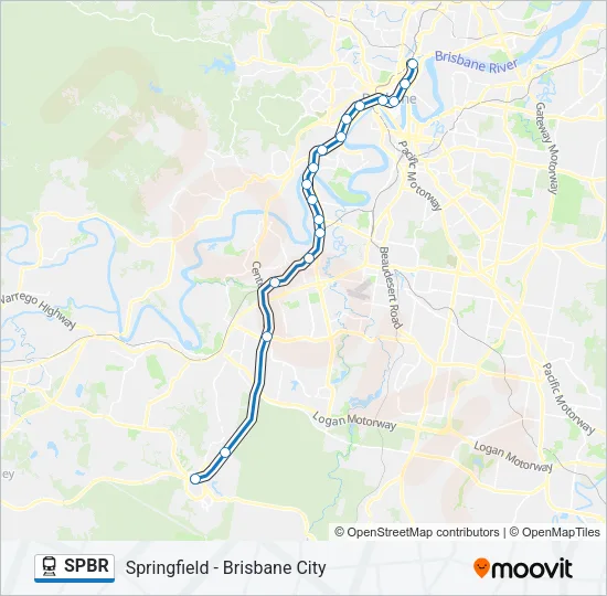 SPBR Train Line Map