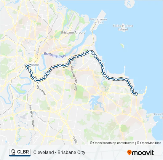 CLBR Train Line Map