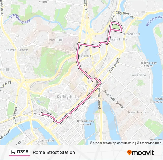 Translink Route 390 Map.pdf R395 Route: Schedules, Stops & Maps - Roma Street Station (Updated)