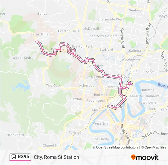 Translink Route 390 Map.pdf R395 Route: Schedules, Stops & Maps - City, Roma St Station (Updated)