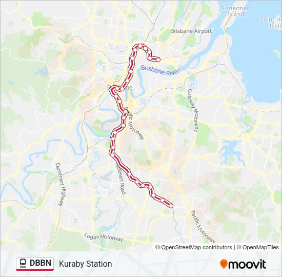 Mapa de DBBN de tren