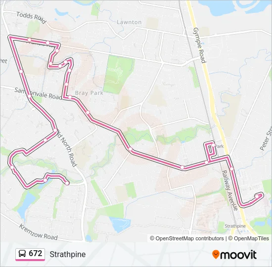 672 Bus Line Map