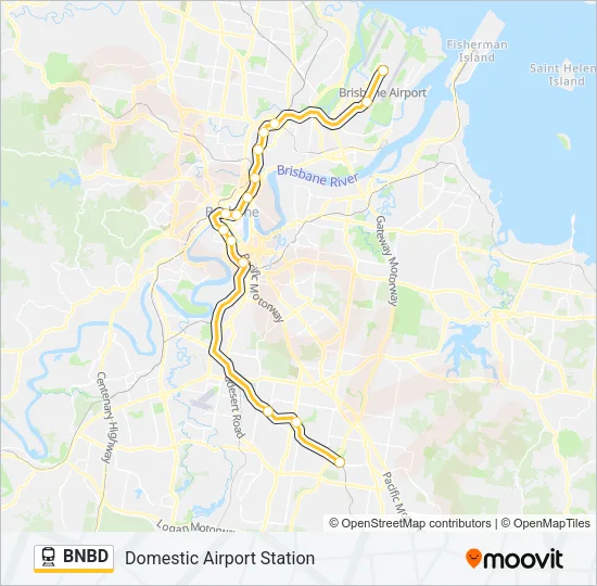 BNBD Train Line Map