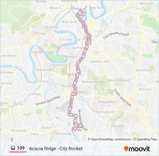 109 Bus Line Map