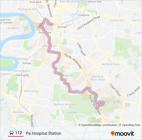 112 Bus Line Map