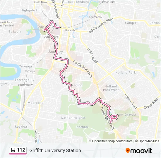 112 Bus Line Map
