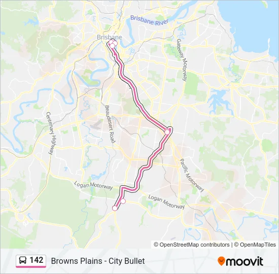142 Bus Line Map