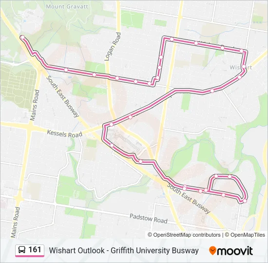 161 Bus Line Map