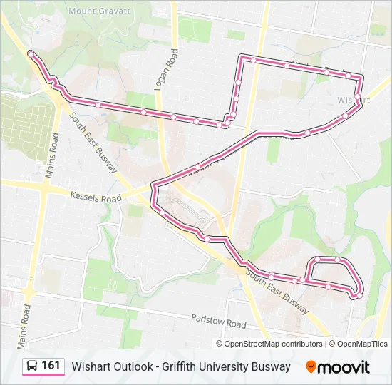 161 Bus Line Map