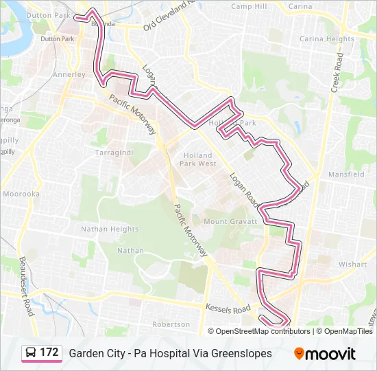 172 Bus Line Map