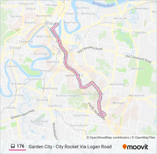 176 Bus Line Map